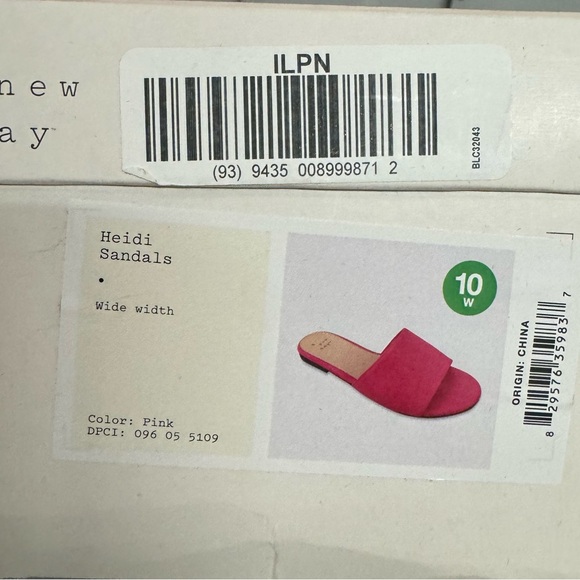 A New Heidi Sandals Size 10 W Color Pink - Picture 7 of 8